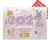 Disney Classics Calendar 2027 A4 Family Calendar with Free Organising Stickers Included
