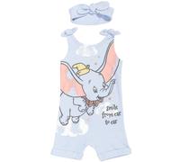 Disney Classics Dumbo Infant Baby Girls Romper and Headband Dumbo Purple 24 Months
