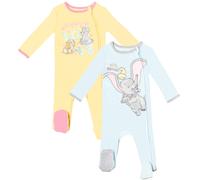 Disney Classics Dumbo Lady and the Tramp Newborn Baby Girls 2 Pack Zip Up Sleep N' Plays Newborn