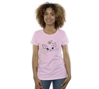 Classics Marie Face Pocket Cotton T-Shirt Disney Baby Pink L