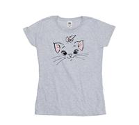 Disney Classics Marie Face Pocket Cotton T-Shirt In Grey Grey XL