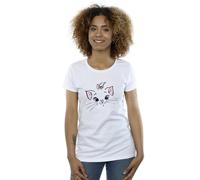 Classics Marie Face Pocket Cotton T-Shirt Disney White XL