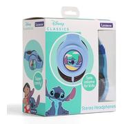 Disney Classics Stitch Kids Stereo Headphones, Safe Volume Control, Super Comfy, Light Blue