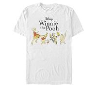 Disney Classics Winnie The Pooh - Pooh Parade Unisex Crew Neck T-Shirt White S