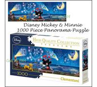 Disney Clementoni Mickey & Minnie 1000 Piece Panorama Puzzle NEW