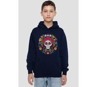 Disney Coco Day Of The Dead Patch With Miguel, Ernesto, Hector Youth Kids Pull-Over Hoodie, Navy | Size: 9-11 Years Disney Navy 9-11 Years
