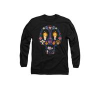 Disney Coco Day Of The Dead Skull With Miguel, Ernesto, Hector Long Sleeve T-Shirt, Black Black M