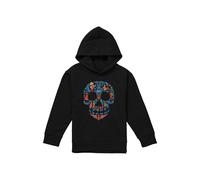 Disney Coco Day Of The Dead Skull With Rivera Family Youth Kids Pull-Over Hoodie, Black | Size: 7-8 Years Disney Black 7-8 Years