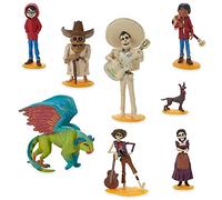 Disney Coco Deluxe Figure Play Set - Includes 10 Highly Detailed Toy Figures of Beloved Characters - Perfect for Imaginative Play and Collecting - Gre