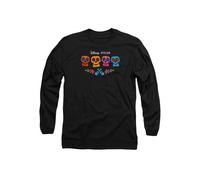 Disney Coco Full Color Logo Long Sleeve T-Shirt, Black Black