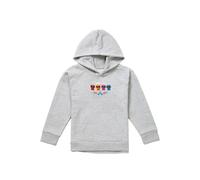 Disney Coco Full Color Logo Youth Kids Pull-Over Hoodie, Athletic Heather in Grey | Size: 7-8 Years Disney Grey 7-8 Years