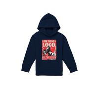 Disney Coco Hector & Miguel Un Poco Loco Poster Youth Kids Pull-Over Hoodie, Navy | Size: 5-6 Years Disney Navy 5-6 Years