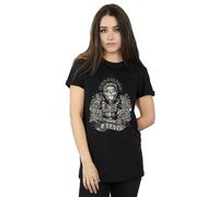 Disney Women's Coco Mama Knows Best Cotton Boyfriend T-Shirt in Black | Size: 4XL Disney Black 4XL