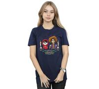 Disney Women's Coco Miguel & Hector Cotton Boyfriend T-Shirt in Navy | Size: Medium Disney Navy M