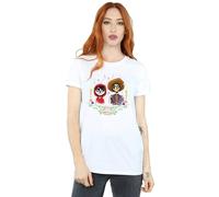 Disney Women's Coco Miguel & Hector Cotton Boyfriend T-Shirt in White | Size: 2XL Disney White 2XL