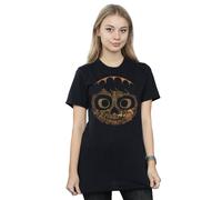 Disney Women's Coco Miguel Face Cotton Boyfriend T-Shirt in Black | Size: Small Disney Black S