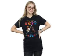 Disney Coco Miguel Logo Cotton Boyfriend T-Shirt In Black Black