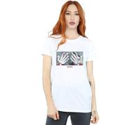Disney Coco Miguel Skeleton Hands Cotton Boyfriend T-Shirt In White White
