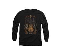 Disney Coco Painted Poster With Guitar, Ernest, Miguel And Hector Long Sleeve T-Shirt, Black Black M