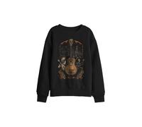 Disney Coco Painted Poster With Guitar, Ernest, Miguel & Hector Kids Sweat in Black | Size: 5-6 Years Disney Black 5-6 Years