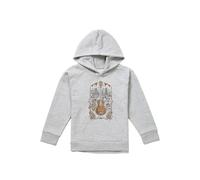 Disney Coco Painted Poster With Guitar, Ernest, Miguel & Hector Youth Kids Pull-Over Hoodie, Athletic Heather in Grey | Size: 5-6 Years Disney Grey 5-6 Years