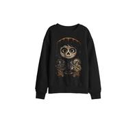 Disney Coco Painted Poster With Miguel Skull, Hector & Ernesto Kids Sweat in Black | Size: 9-11 Years Disney Black 9-11 Years