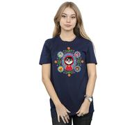 Disney Women's Coco Remember Me Cotton Boyfriend T-Shirt in Navy | Size: Large Disney Navy L