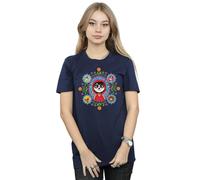 Disney Women's Coco Remember Me Cotton Boyfriend T-Shirt in Navy | Size: Small Disney Navy S