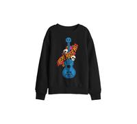 Disney Coco Remember Me Guitar With Skulls Kids Sweatshirt, Black | Size: 7-8 Years Disney Black 7-8 Years