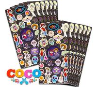 Disney Coco Stickers Party Favors for Boys & Girls 12 Pack Bundle