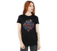 Disney Coco Tree Pattern Cotton Boyfriend T-Shirt In Black Black