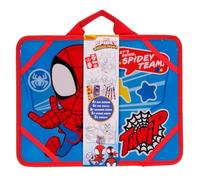 Disney Colouring Travel Set 4x Mini Markers, 6x Mini Pencils, 5x Colouring Sheets, 2x Sticker Sheets & 2x Stencils - (Spidey & Friends)
