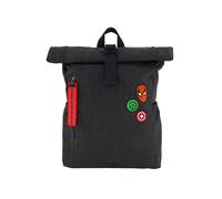 Disney | Courage & Kind Men's Marvel Spidey Vs Hulk Rolltop Backpack in Black Disney | Courage & Kind Black
