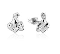 Disney Couture Kingdom White Gold-Plated Hercules Muscle Earrings