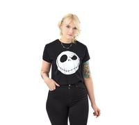 Disney Cropped Short Sleeved T-Shirt | Womens Black | Official Merch