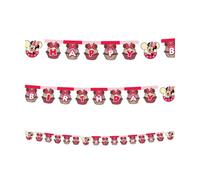 Disney Cupcake Minnie Mouse Happy Birthday Banner In Pink Pink One Size