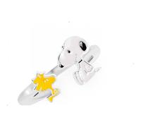 Peanuts 925 Sterling Silver Snoopy Woodstock Adjustable Ring