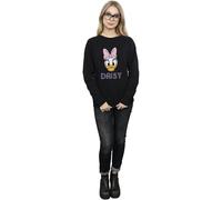 Disney Daisy Duck Face Sweatshirt In Black Black XXL