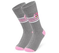 Disney Stitch Bed Socks for Women Teenagers Warm Baby Yoda Slipper Socks Non Slip One Size Stitch Gifts (Grey Daisy)