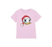 Disney Daisy Duck Santa Hat Kids T-Shirt, Pink | Size: 3-4 Years Disney Pink 3-4 Years