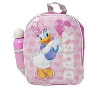 Disney Daisy Duck School Backpack Pink with Water Bottle, 400 ml