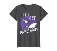 Disney Darkwing Duck Let's Get Dangerous T-Shirt, Women, Dark Heather Grey, Medium