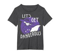 Disney Darkwing Duck Let's Get Dangerous T-Shirt, Women's Plus, Dark Heather Grey, 2X
