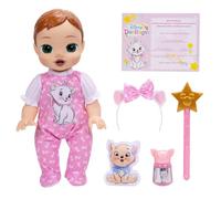 Disney Darlings Marie Deluxe Feature Doll 13" / 33cm, Officially Licensed by Jakks Pacific, Interactive Light Up & Sounds, Includes Fun Aristocats Inspired Accessories, for Girls 3+