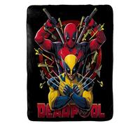 Disney Deadpool 100 x 150 cm Soft Plush Throw Blanket - Cozy, Warm, and Perfect for Kids or Adults - Target Practice Design