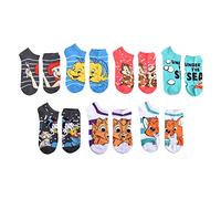 Disney Decades Women's No Show Socks, White 80s, One Size