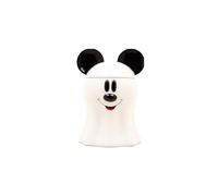 Disney Decorations Mickey Mouse Ghost Cookie and Candy Jar | Cute Ceramic Housewarming Gifts For Men And Women And Kids | Official Diseny Licensee | 1 Set