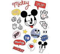Disney Decorative Stickers by Komar - Its a Mickey Thing - Size: 50 x 70 cm - 21 Pieces - Wall Stickers for Children's Room Decoration