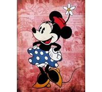 Disney Decorative Wall Poster Series Cartoon Mickey Mouse Minnie Mouse Flower Print on Coated Paper 40 x 30 cm Without Frame