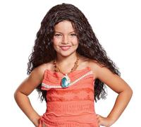 Disney Deluxe Official Moana Wig for Kids, Hawaiian Accessories Kids Wig